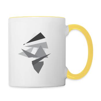 Rhombus - Contrasting Mug - white/yellow - Right
