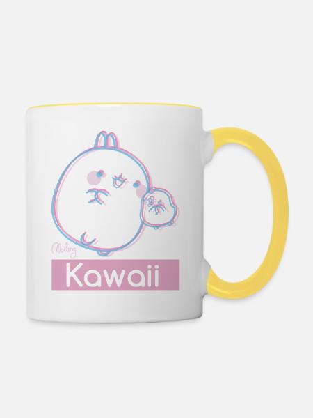 Molang Piu Piu Kawaii - Contrasting Mug - white/yellow