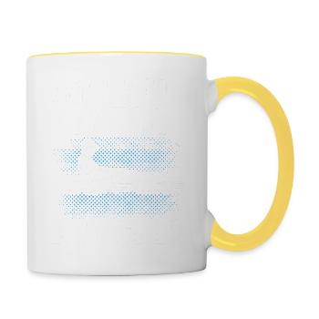 Mir Reicht's Ich Geh Rudern Ruderer Geschenk - Tasse zweifarbig - Weiß/Gelb - Rechts