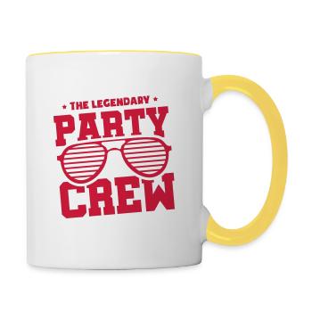 Party Crew - Contrasting Mug - white/yellow - Right