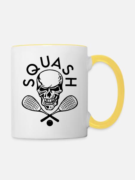 Squash - Tasse zweifarbig - Weiß/Gelb