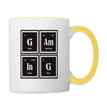 Gaming | Periodic Table of Elements - Contrasting Mug - white/yellow - Right