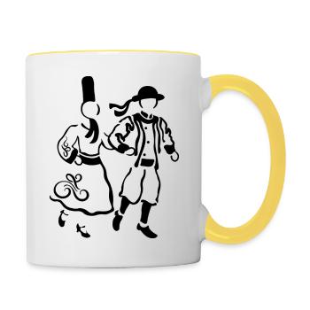 Breizh - Contrasting Mug - white/yellow - Right