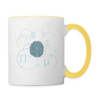 Science mind - Contrasting Mug - white/yellow - Right