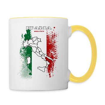 Basilicata - Contrasting Mug - white/yellow - Right