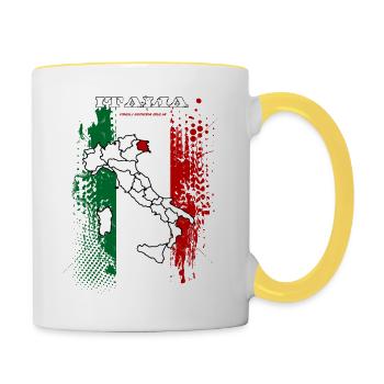 Friuli Venezia Giulia - Tasse zweifarbig - Weiß/Gelb - Rechts