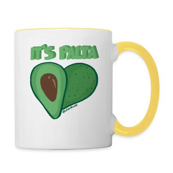 Es Palta - Contrasting Mug - white/yellow - Right