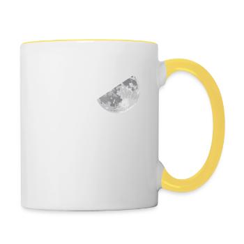 Moon lamp - Contrasting Mug - white/yellow - Right