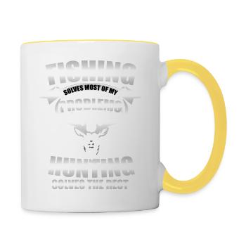 FISHING - Contrasting Mug - white/yellow - Right
