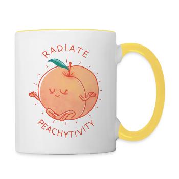 Radiate Peachytivity - Contrasting Mug - white/yellow - Right