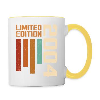 Vintage 2004 Birthday Gift 2004 Retro 2004 - Contrasting Mug - white/yellow - Right