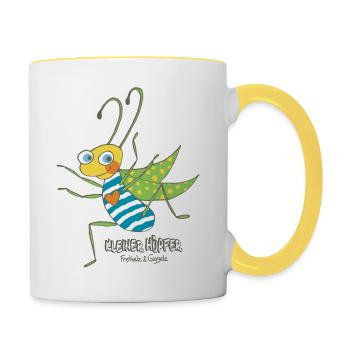 Little hop - Contrasting Mug - white/yellow - Right