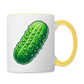 Big Pickle - Contrasting Mug - white/yellow - Right