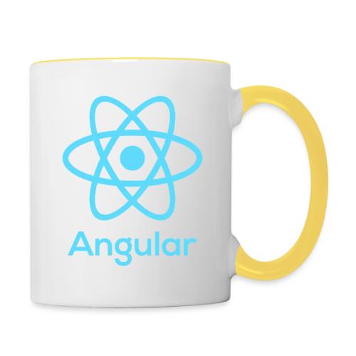 Reactangular – Is it React? Is it Angular? - Tasse zweifarbig