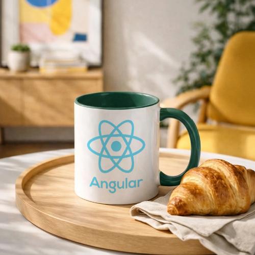 Reactangular – Is it React? Is it Angular? - Tasse zweifarbig