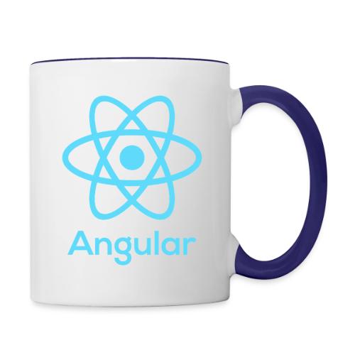 Reactangular – Is it React? Is it Angular? - Tasse zweifarbig