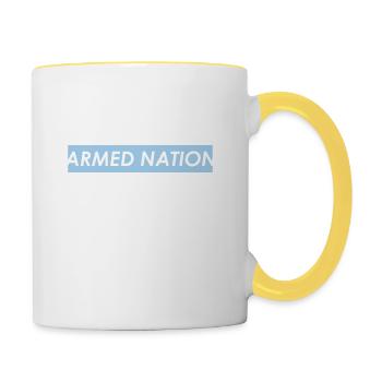 LOGO ARCTIC PARADISE 2020 - Mug contrasté - blanc/jaune - Droite
