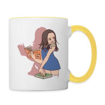 Emma Student - Contrasting Mug - white/yellow - Right