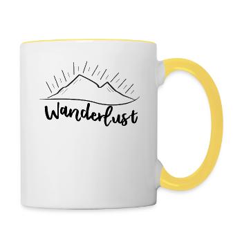 HIKING / TRAVELING - Contrasting Mug - white/yellow - Right