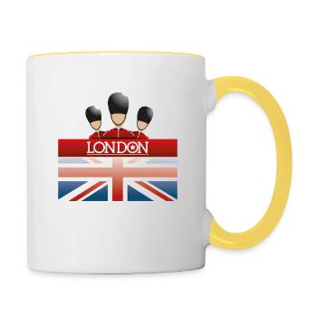 London is my city - Contrasting Mug - white/yellow - Right