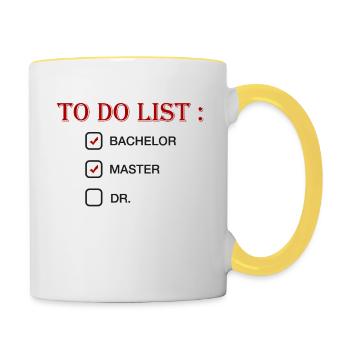 thesis - Contrasting Mug - white/yellow - Right