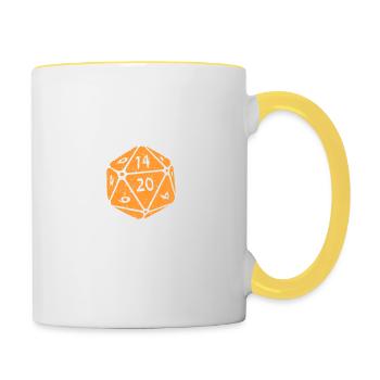 Never Trust A Smiling Game Master Tabletop RPG - Contrasting Mug - white/yellow - Right