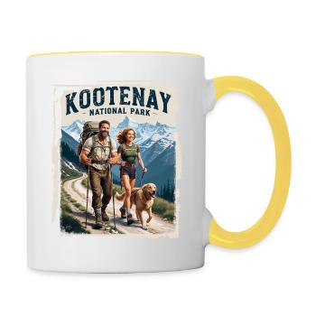 Kootenay National Park Adventure Nature - Contrasting Mug - white/yellow - Right