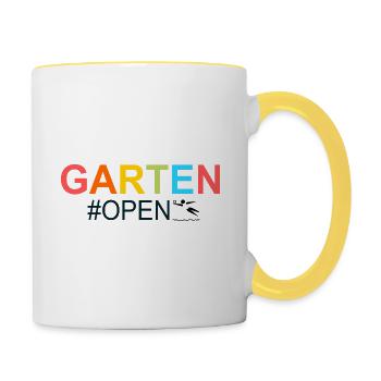 Sommer - Tasse zweifarbig - Weiß/Gelb - Rechts