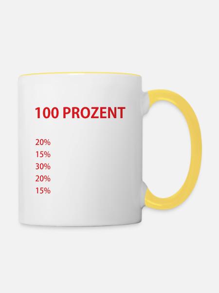 Work - collega collega fun gift - Tofarvet krus - hvid/gul