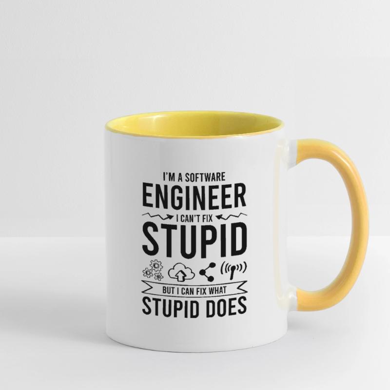 software engineering saying Contrasting Mug