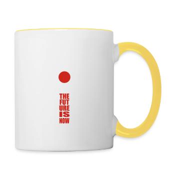 Artificial Intelligence - AI - The future is now - Contrasting Mug - white/yellow - Right