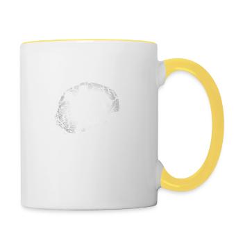 Der Arzt sagt es ist unheilbar - Tischtennis - Tasse zweifarbig - Weiß/Gelb - Rechts