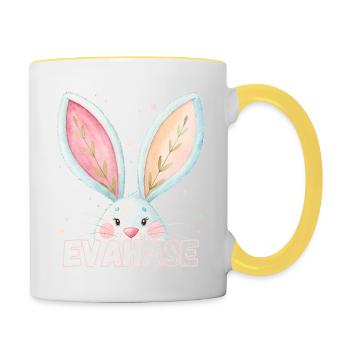 Name: Eva Hase Evahase Pet Name - Contrasting Mug - white/yellow - Right