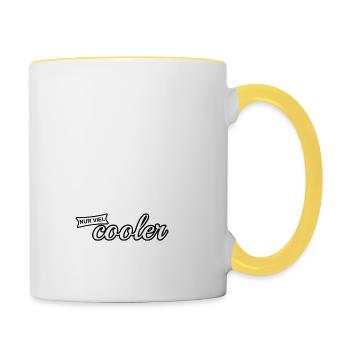 Krankenpflege Reitende Krankenschwester - Tasse zweifarbig - Weiß/Gelb - Rechts