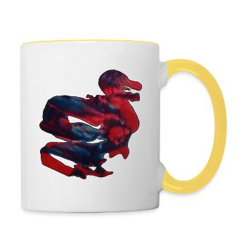 Dragon - Tasse zweifarbig - Weiß/Gelb - Rechts