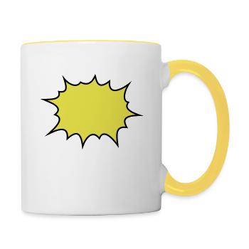 boom - Contrasting Mug - white/yellow - Right