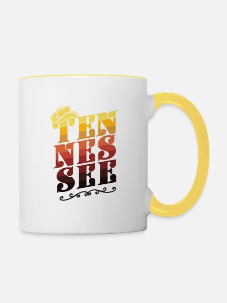 Tennessee Dirt - Tasse zweifarbig - Weiß/Gelb