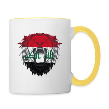 Iraq - Contrasting Mug - white/yellow - Right