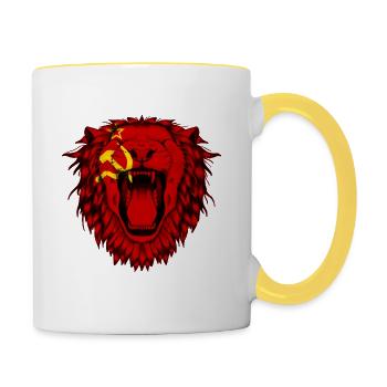 Union soviétique - Mug contrasté - blanc/jaune - Droite
