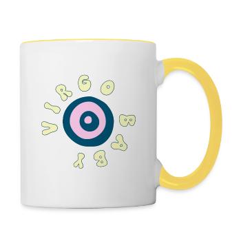 Virgo baby - Contrasting Mug - white/yellow - Right