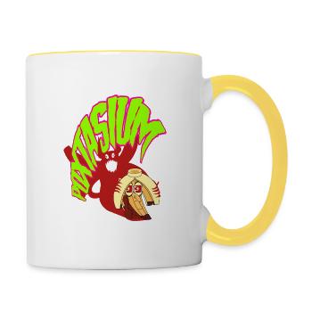 POXTASIUM - Tasse zweifarbig - Weiß/Gelb - Rechts