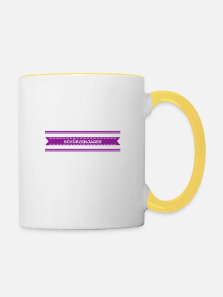 ich bin ein Verführer - Tasse zweifarbig - Weiß/Gelb