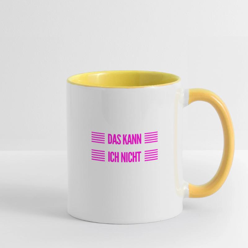 so sieht ein Nichtskönner aus Tasse zweifarbig