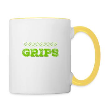 ich bin clever - Tasse zweifarbig - Weiß/Gelb - Rechts