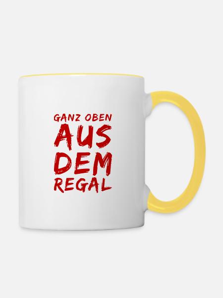 einfach toll - Tasse zweifarbig - Weiß/Gelb