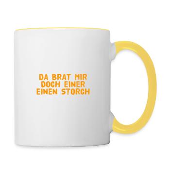 I wouldn't have thought that - Contrasting Mug - white/yellow - Right