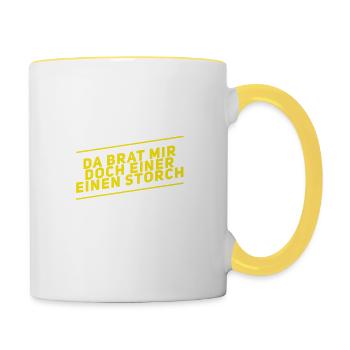 I'm totally surprised - Contrasting Mug - white/yellow - Right
