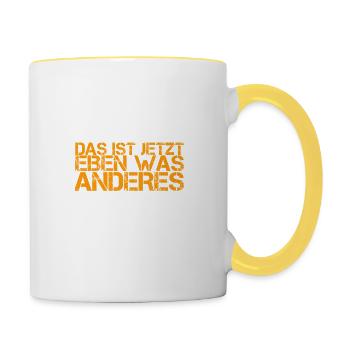 Change of heart - Contrasting Mug - white/yellow - Right