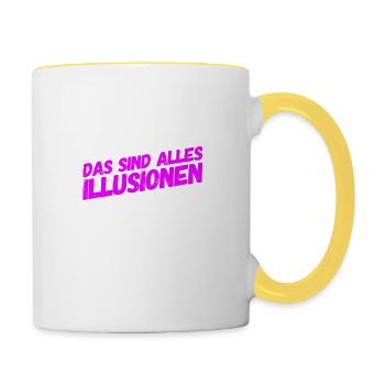 We are deceived - Contrasting Mug - white/yellow - Right