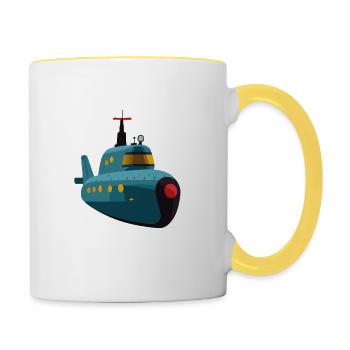 U-Boot - Tasse zweifarbig - Weiß/Gelb - Rechts